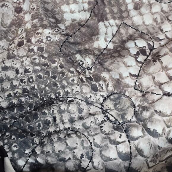 Marc by Marc Jacobs Eliz-A-Baby Python Print Quilted Nylon Tote Crossbody - Picture 12 of 15